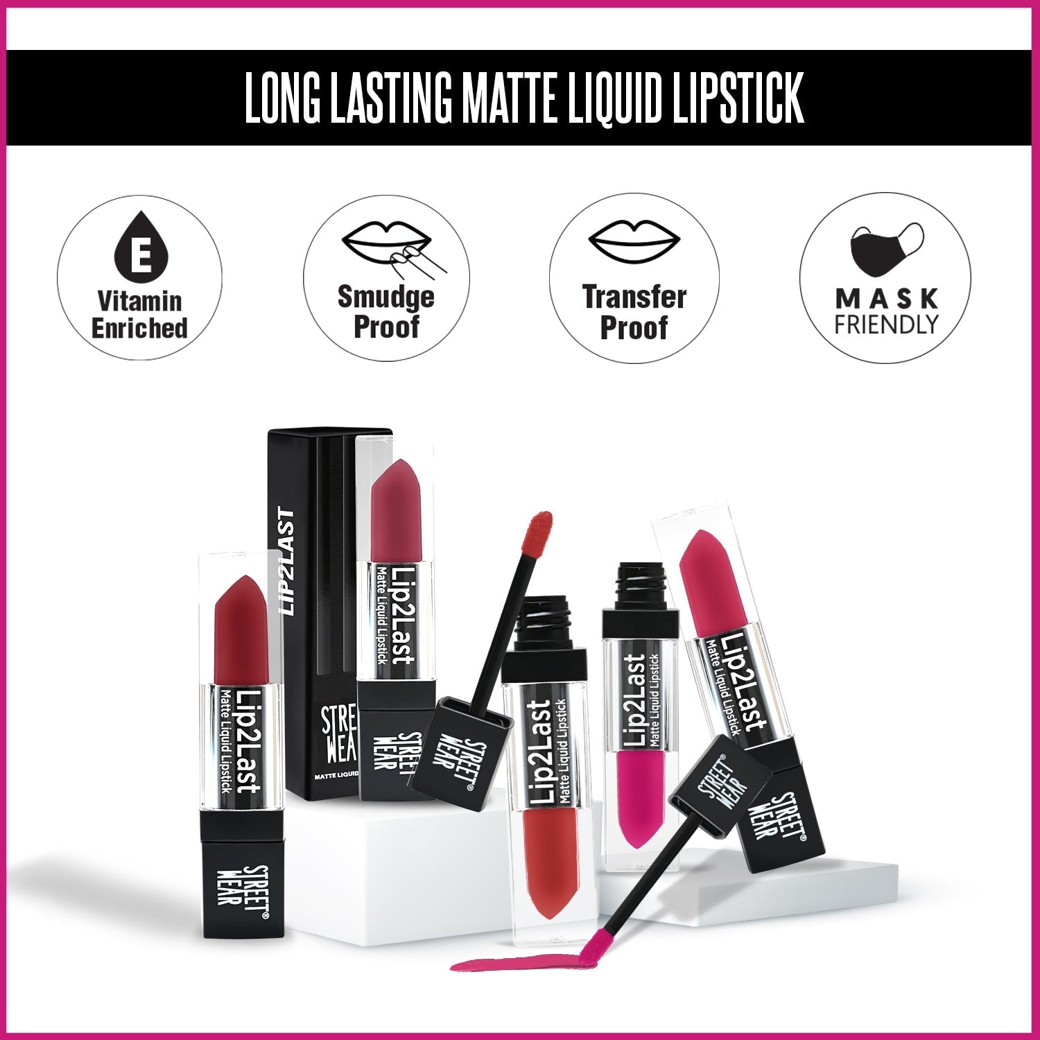 Lip2Last Matte Liquid Lipstick - Buy 2 Get 1